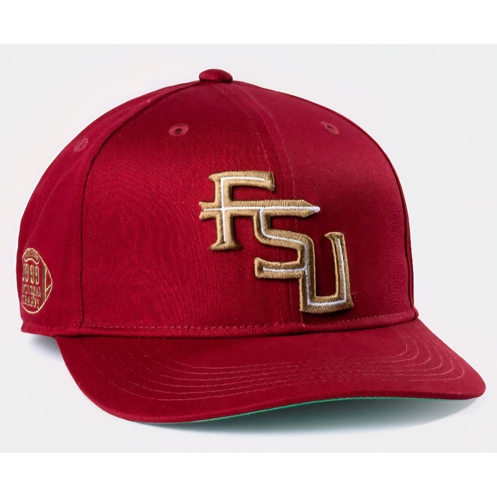 Homefield Florida State FSU 1999 National Champs Snapback‎ Hat Garnet Red Mens